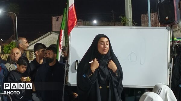 نمایش خیابانی با محوریت حادثه تروریستی مدرسه میناب در مصلی  امام خمینی (ره)‌