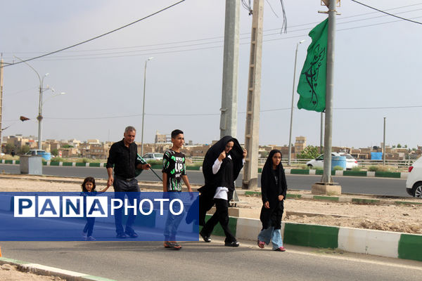 پیاده‌روی خانوادگی جاماندگان اربعین حسینی(ع) در قم