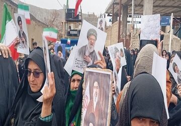 بیعت حماسی مردم شهر بار در روز جهانی قدس