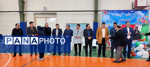 افتتاحیه مسابقات جام اقتدار فوتسال در سالن ۱۳ آبان شهرستان شیروان 