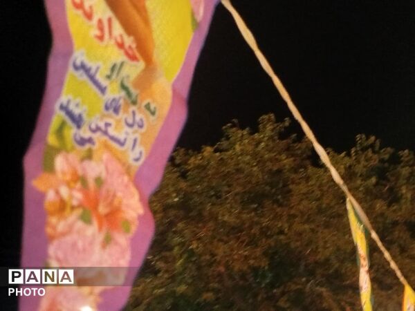 زمزمه‌ی ولایت و شکوه خدمت در موکب مرام مهدوی در شب غدیر