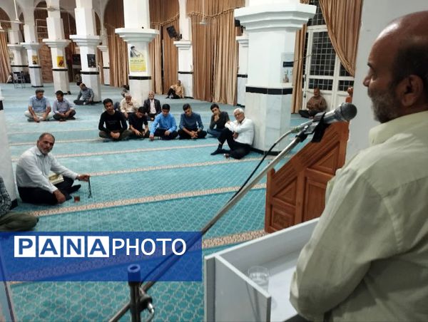 جلسه جهاد تبیین وحماسه های دوران دفاع مقدس در مساجد روستاها و شهرستان خلیل آباد 