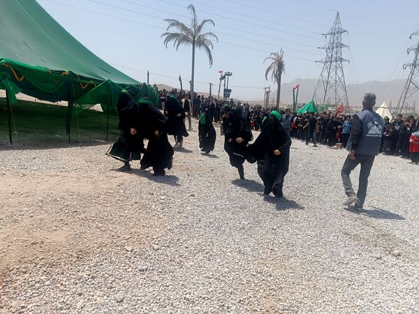 مراسم خیمه سوزان در شهر طاقانک