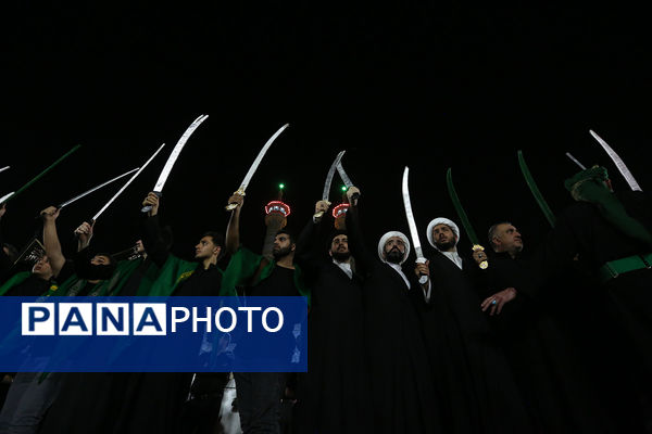 «مشق شمشیر» عزاداری سنتی نجفی‌های مقیم قم