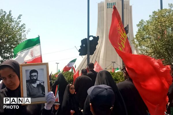 تهران از لنز دوربین خبرنگاران پانا شهرستان قدس در سوگ رهبر شهید انقلاب