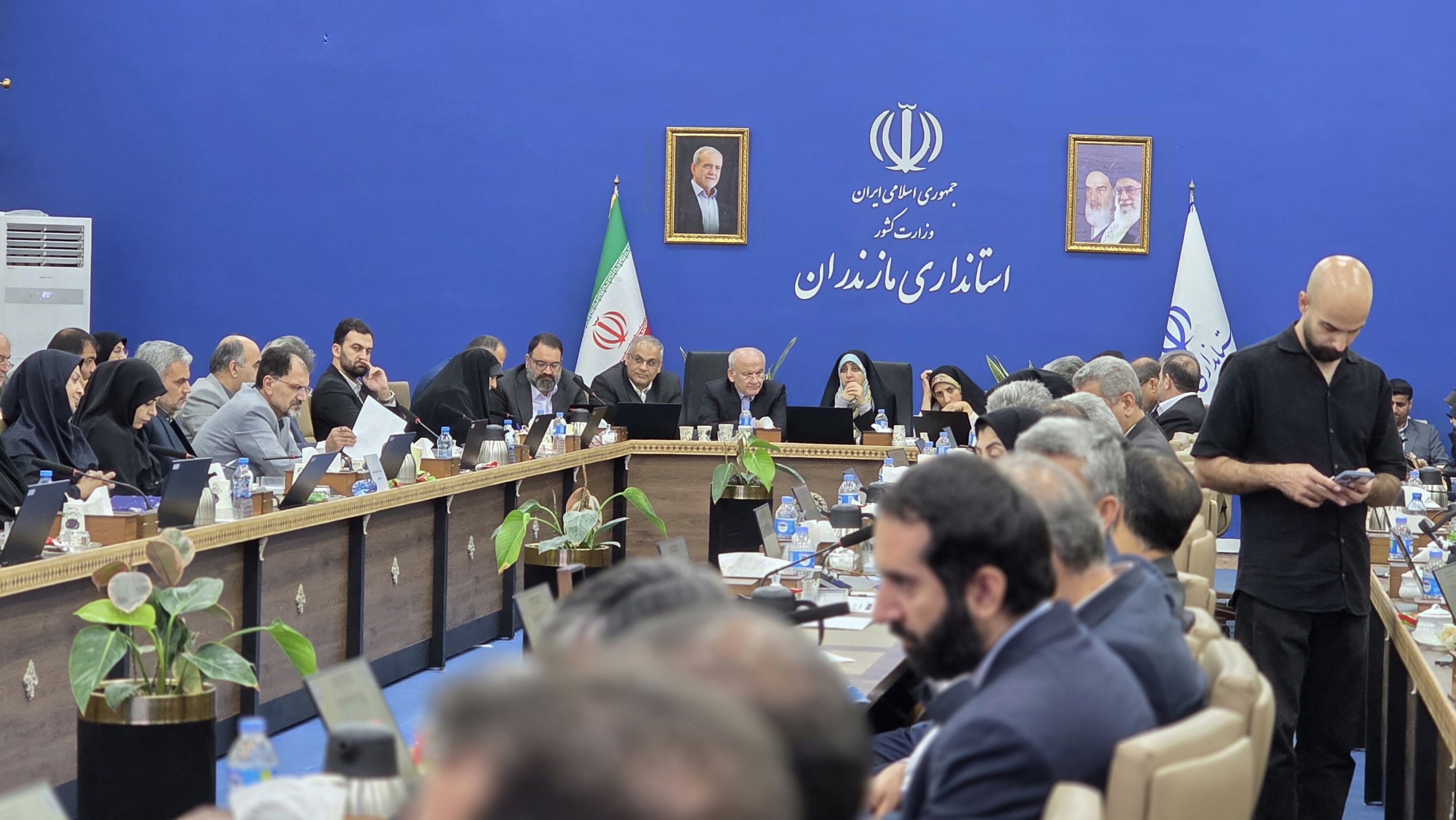 جلسه شورای برنامه‌ریزی و توسعه مازندران با حضور معاون رئیس‌جمهور