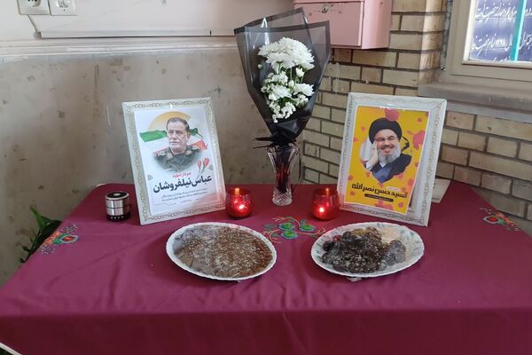 مراسم سوگواری و گرامیداشت رهبر حزب الله لبنان در مدارس ناحیه یک شهرری
