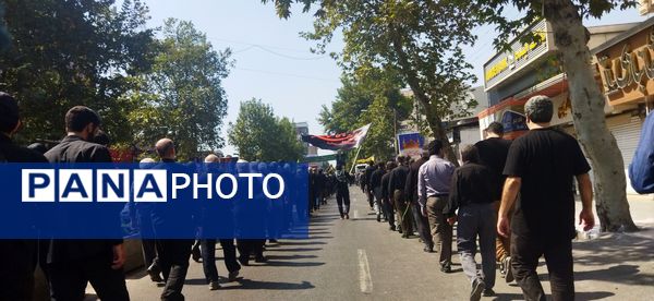 راهپیمایی عزاداران قائمشهری در سالروز رحلت رسول اکرم (ص) و امام حسن مجتبی (ع)