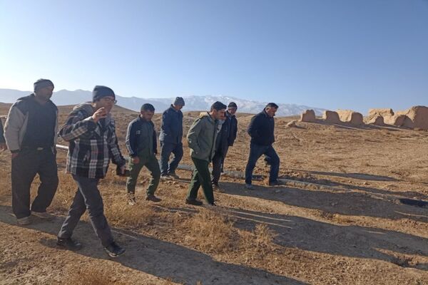 بازدید از قنات روستای پیشی دره جهت لایروبی