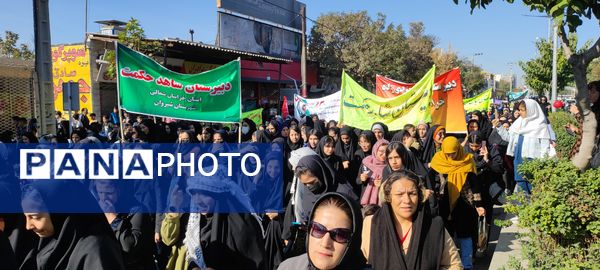 برپایی راهپیمایی باشکوه ۱۳ آبان در شهرستان شیروان