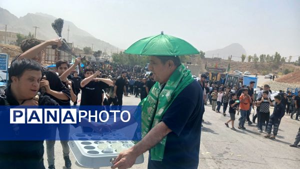 مراسم عاشورای حسینی در گلزار شهدای شهرستان لنده