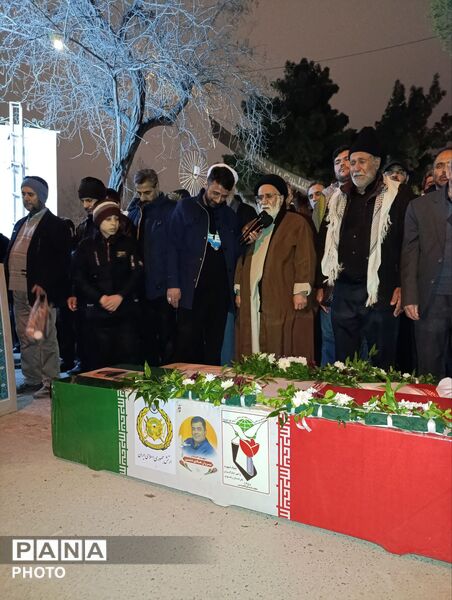 اجتماع بزرگ مردم شهرستان نیشابور و تشییع شهید جنگرمضان