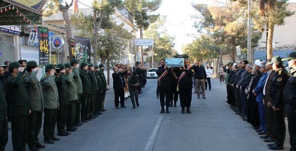 تشییع  پیکر مطهر شهید خوشنام در شهرستان خلیل آباد 