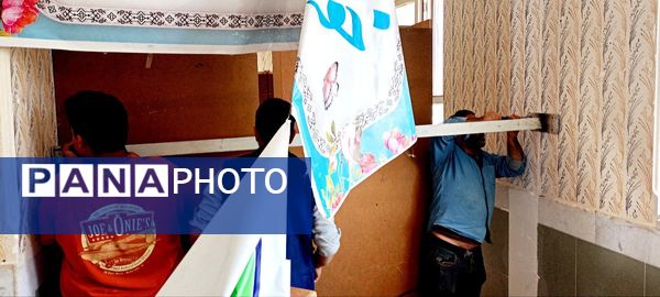 دبیرستان میثاق کاشمر بازسازی شد