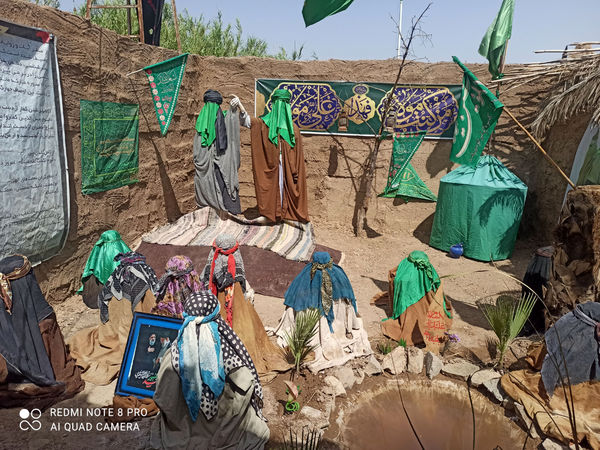 نمایشگاه غنچه‌های خونین در روستای باقرآباد