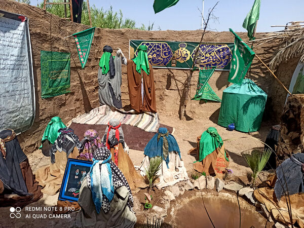 نمایشگاه غنچه‌های خونین در روستای باقرآباد