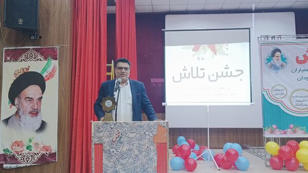 مراسم جشن تلاش و قدردانی از ۲۳۴ دانش‌آموز و دبیر برتر رودان