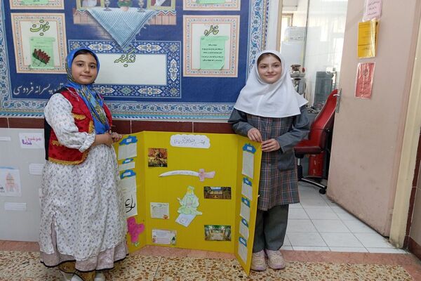 نمایشگاه صنایع دستی و طرح جابربن حیان در مدرسه فردوسی اردبیل