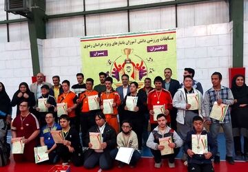مسابقات ورزشی گوی‌رانی دانش‌آموزان سندرم داون خراسان رضوی