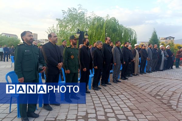 افتتاحیه یادمان شهدای گمنام بوستان ارغوان در نیشابور 