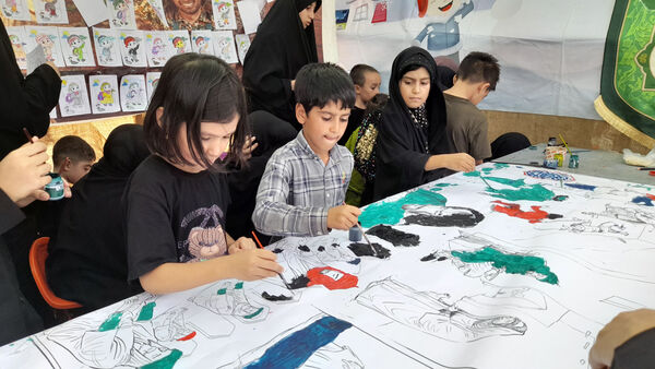 نقاشی‌های کودکان با موضوع اربعین حسینی