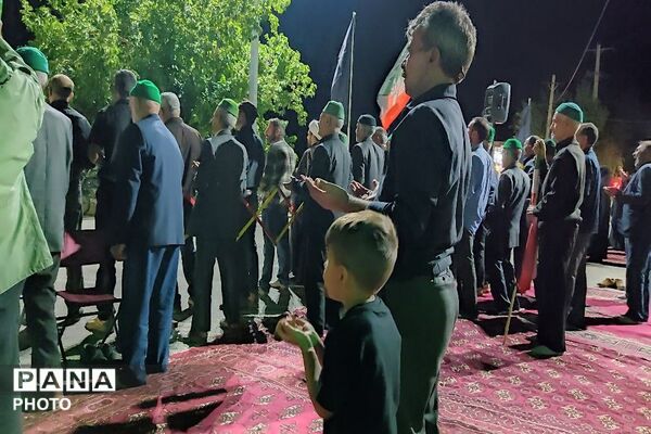 مراسم عزاداری ششمین شب از ماه محرم الحرام در حسینیه شهدای شهر بار