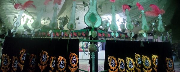 مراسم عزاداری امام حسین‌‌(ع) در روستای باغات
