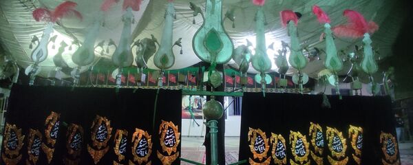 مراسم عزاداری امام حسین‌‌(ع) در روستای باغات