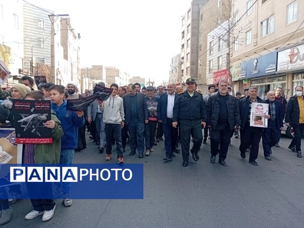 راهپیمایی مردمی به شکرانه پیروزی مردم قهرمان غزه و جبهه مقاومت