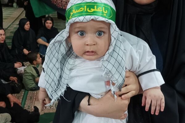 مراسم شیرخوارگان حسینی در مهدیه معلا شهر میلاجرد