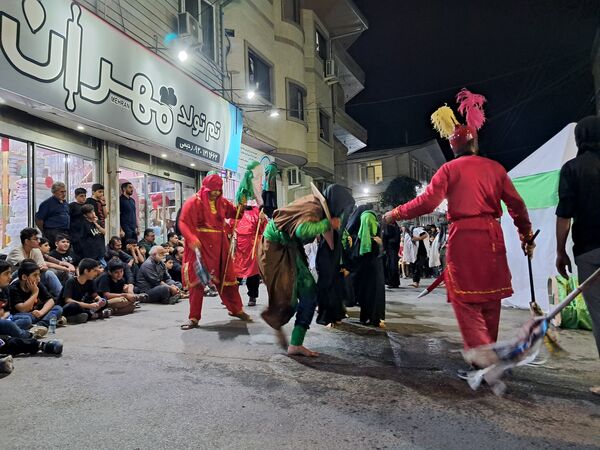 آیین خیمه سوزان در مسجد ابوالفضل قائمشهر