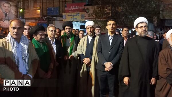 حضور مدیر کل آموزش و پرورش لرستان  در تجمعات پرشور شبانه