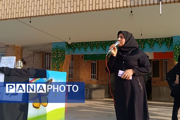 مراسم وفات حضرت معصومه(س) در دبیرستان الغدیر قیامدشت ری یک