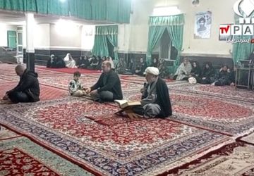 مراسم شب قدر در روستای گزکوه