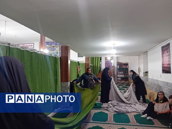 مراسم ایام فاطمیه در مسجد پنج تن آشخانه