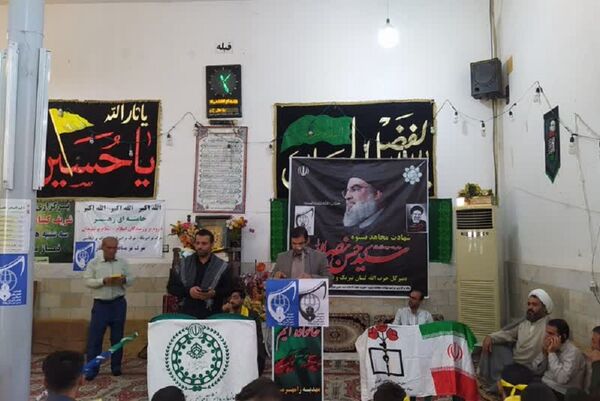 تجمع دانش‌آموزان رامهرمز به یاد سیدمقاومت 