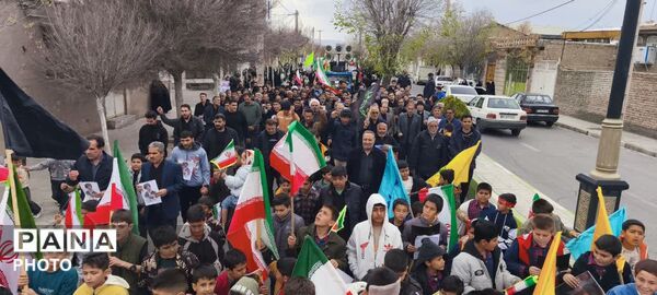 راهپیمایی حماسی مردم شهر جعفریه قم