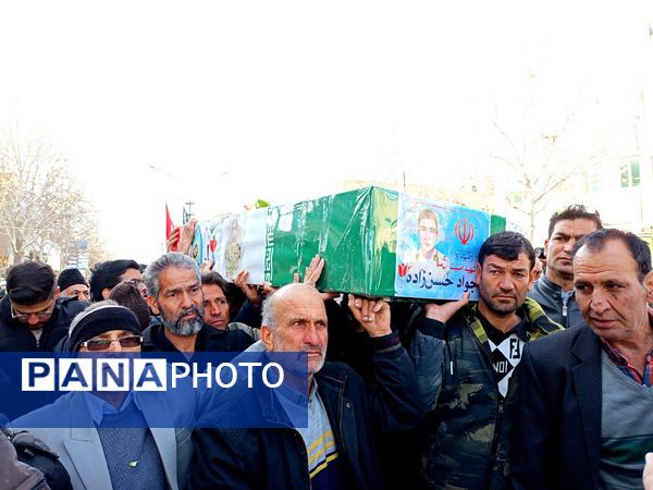 تشییع با شکوه شهید جوادحسن زاده شهید مرزبانی فراجا