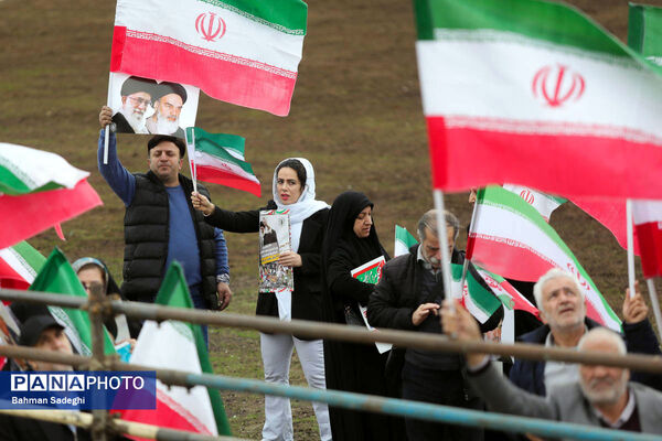 سخنرانی رئیس جمهور در جمع راهپیمایان ۲۲ بهمن