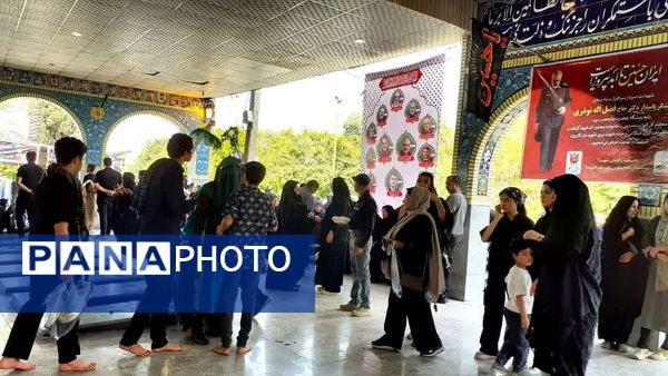 حزن عاشورایی در گلزار شهدای سیدمحمد کازرون