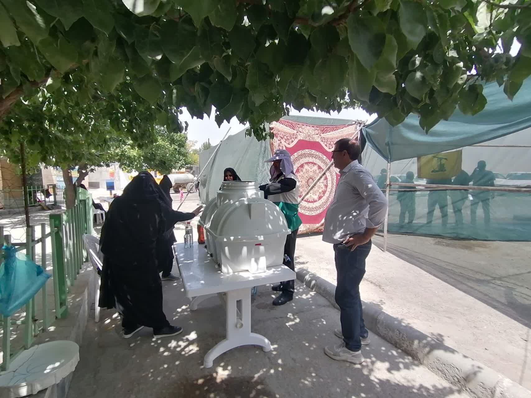 برپایی موکب عاشورایی اربعین حسینی در شیروان