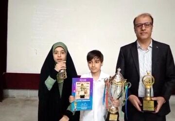 تجلیل از دانش‌آموز برازجانی که در مسابقات جهانی چرتکه محاسبات ذهنی به مقام قهرمانی رسید
