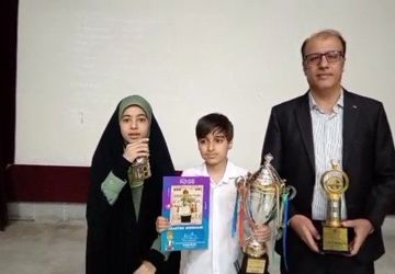 تجلیل از دانش‌آموز برازجانی که در مسابقات جهانی چرتکه محاسبات ذهنی به مقام قهرمانی رسید
