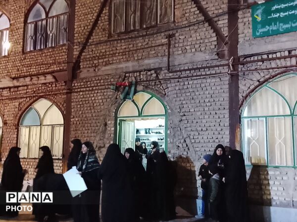 مراسم هفتم شهید یاسر زروندی در مسجد امام حسین (ع) 