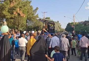 راهپیمایی حماسی غدیر در شهر کهک قم