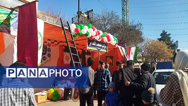 لحظاتی از آماده سازی موکب ها برای مهمانی کیلومتری نیشابور 