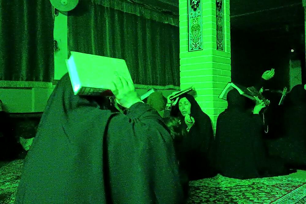 برگزاری مراسم شب قدر در حسینیه بیت الرباب قیامدشت ری 