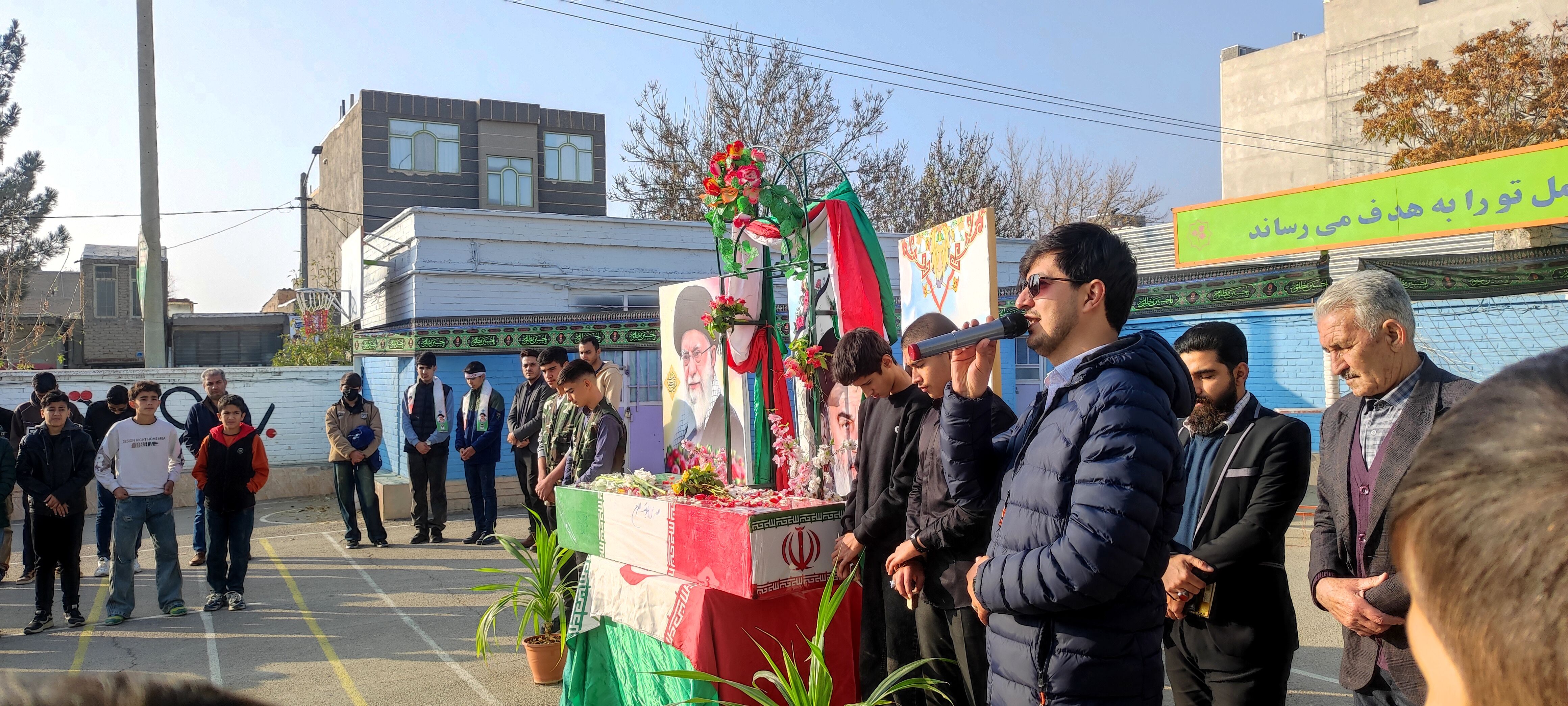 مدرسه فرزانگان شهرستان شیروان، میزبان شهدای گمنام