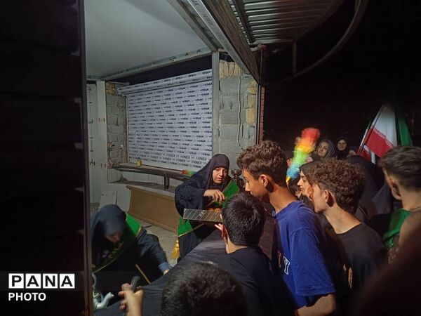 مراسم عزاداری امام هشتم توسط هیئت نوجوانان پسر ام‌البنین (ع) 