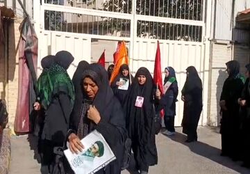 مدرسه همت میزبان زائران خوزستانی رهبر شهید در تهران شد